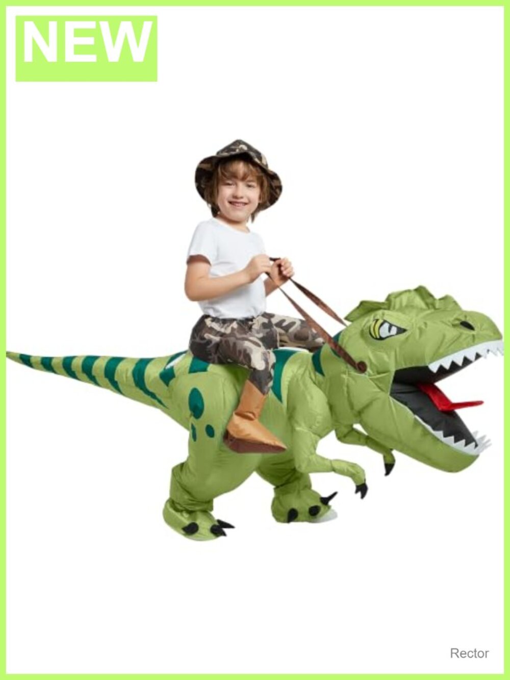 Kids Inflatable Dinosaur Costume T-Rex Blow Up Halloween Suit